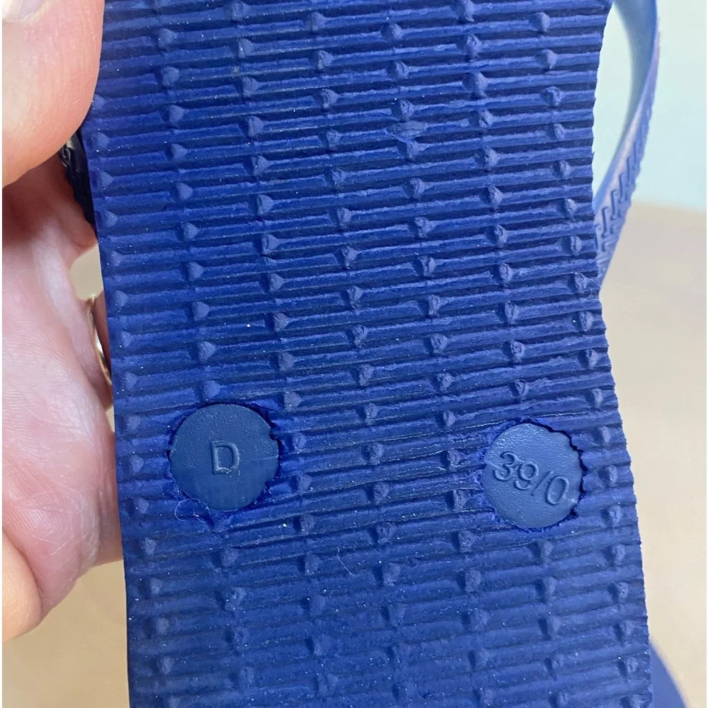 Havaianas‎ women’s USA logo flip flop sandals, slim, navy size 9/10 - Picture 8 of 10